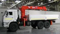 Кран манипулятор KANGLIM KS 1256 G-II на шасси КАМАЗ 43118-46 (со спальным местом)