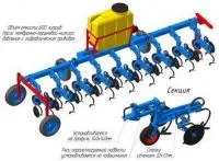 Культиватор универсальный междурядный (КУМ-6/9) с комплексом для внесения жидких удобрений