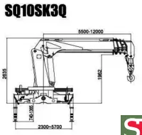 Манипулятор SQ10SK3Q г/п 10т