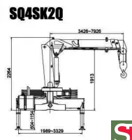 Манипулятор SQ4SK2Q г/п 4т